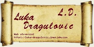 Luka Dragulović vizit kartica